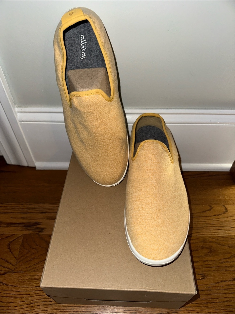 allbirds Men's Slip-On Loafers in Mustard Yellow